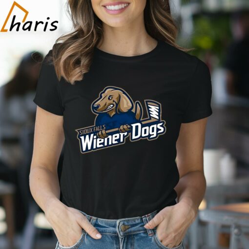 Sioux Falls Stampede Hockey Wiener Dogs Logo Shirt