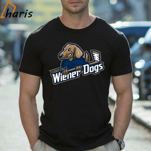 Sioux Falls Stampede Hockey Wiener Dogs Logo Shirt