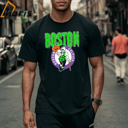 Skeleton Boston Celtics Halloween Shirt