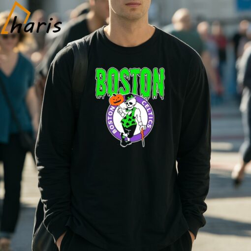 Skeleton Boston Celtics Halloween Shirt