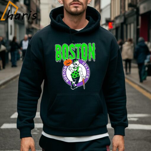 Skeleton Boston Celtics Halloween Shirt