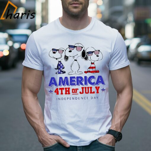 Snoopy America 4th of July Independence day 2024 T-shirt