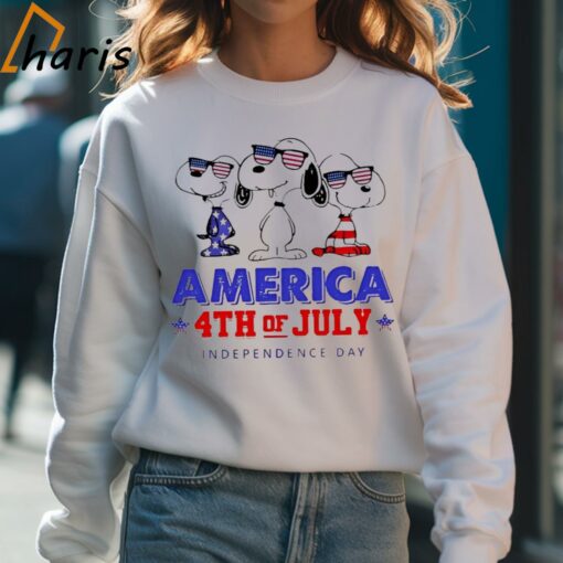 Snoopy America 4th of July Independence day 2024 T-shirt