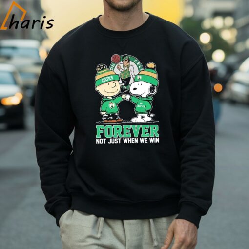 Snoopy And Charlie Brown Boston Celtics Forever Not Just When We Win shirt