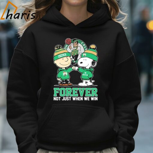 Snoopy And Charlie Brown Boston Celtics Forever Not Just When We Win shirt