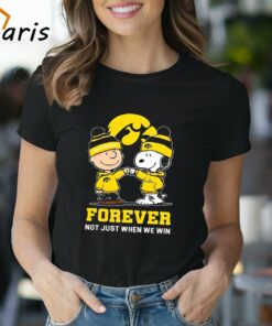 Snoopy And Charlie Brown Iowa Hawkeyes Forever Not Just When We Win 2024 Shirt