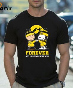 Snoopy And Charlie Brown Iowa Hawkeyes Forever Not Just When We Win 2024 Shirt
