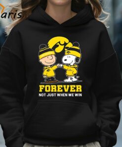 Snoopy And Charlie Brown Iowa Hawkeyes Forever Not Just When We Win 2024 Shirt 5