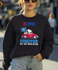 Snoopy And Woodstock Driving Car LA Clippers Forever Not Just When We Win Shirt 3 Snoopy And Woodstock Driving Car LA Clippers Forever Not Just When We Win Shirt 4
