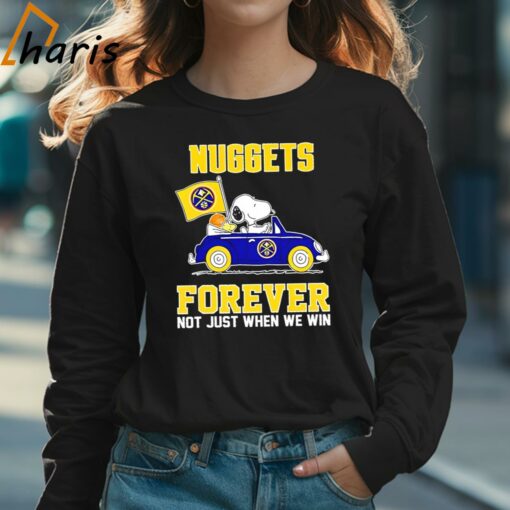 Snoopy And Woodstock Nuggets Forever Not Just When We Win Shirt