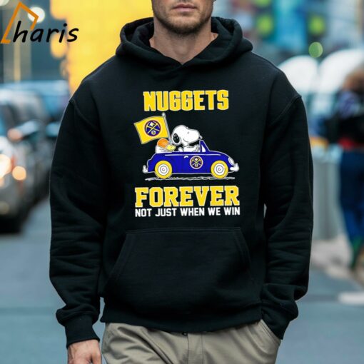 Snoopy And Woodstock Nuggets Forever Not Just When We Win Shirt