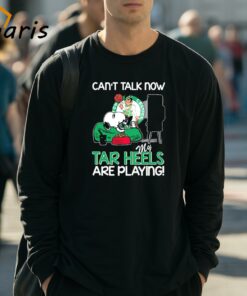 Snoopy Boston Celtics Cant Talk Now My Tar Heels Are Playing Shirt 3