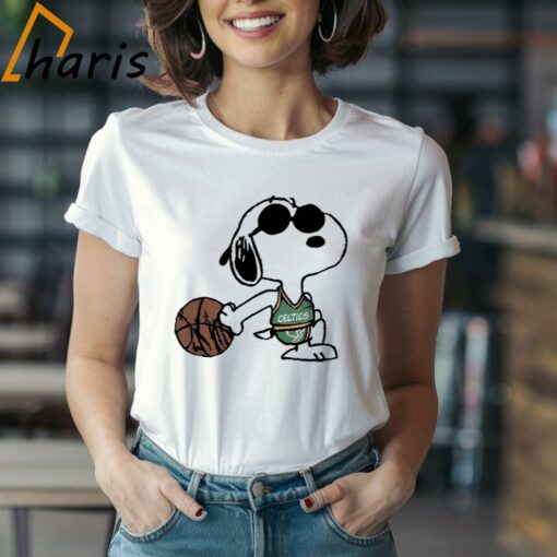 Snoopy NBA Boston Celtics Basketball Shirt