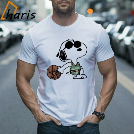 Snoopy NBA Boston Celtics Basketball Shirt