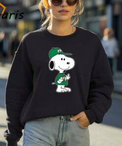 Snoopy NBA Boston Celtics Double Middle Fingers Fck You Shirt 3 Snoopy NBA Boston Celtics Double Middle Fingers Fck You Shirt 4