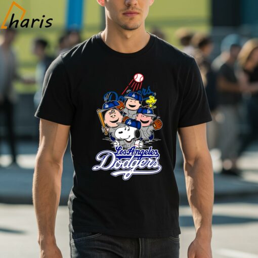 Snoopy Woodstock The Peanuts Los Angeles Dodgers Shirt