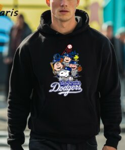 Snoopy Woodstock The Peanuts Los Angeles Dodgers Shirt 3