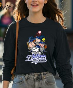 Snoopy Woodstock The Peanuts Los Angeles Dodgers Shirt 4