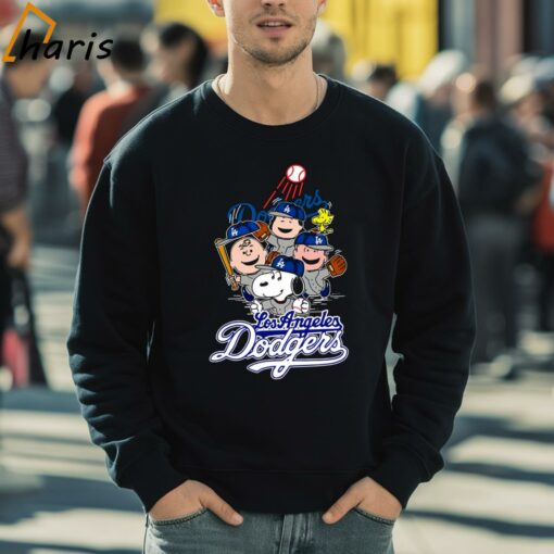 Snoopy Woodstock The Peanuts Los Angeles Dodgers Shirt