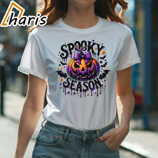 Spooky Season Retro Halloween Pumpkin Shirt