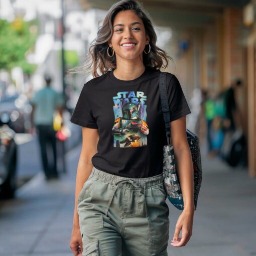 Star Wars Poster Boba Fett Vintage T-Shirt