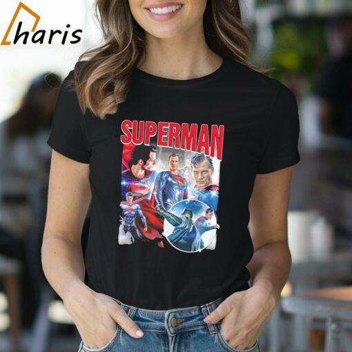 Super Man Comic Book Character Film Series Graphic Shirt