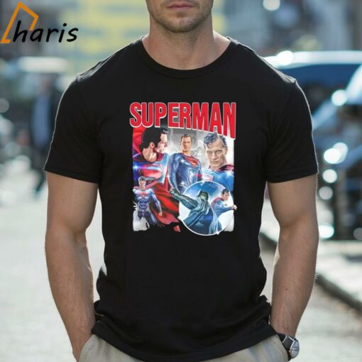 Super Man Comic Book Character Film Series Graphic Shirt