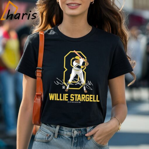 Teambrown Willie Stargell Baseball Member Signature T-shirt