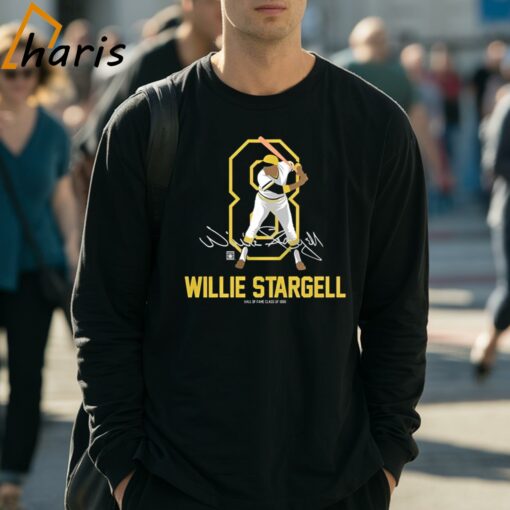 Teambrown Willie Stargell Baseball Member Signature T-shirt