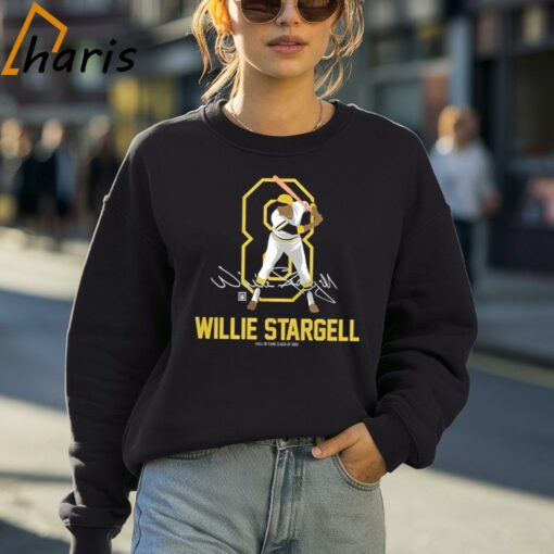 Teambrown Willie Stargell Baseball Member Signature T-shirt