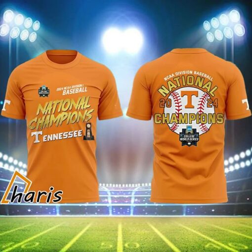 Tennessee Volunteers Champion 2024 NCAA Baseball 3D Shirt