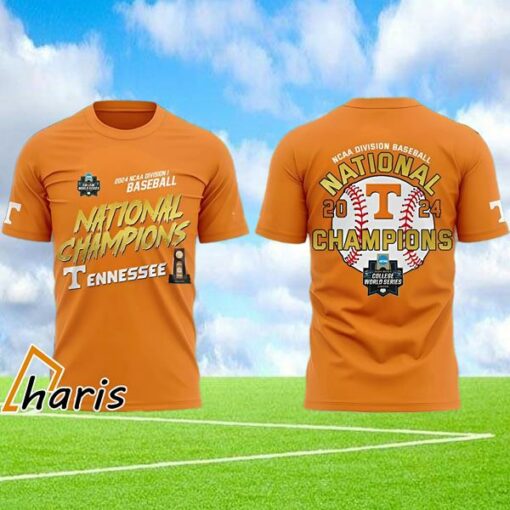 Tennessee Volunteers Champion 2024 NCAA Baseball 3D Shirt