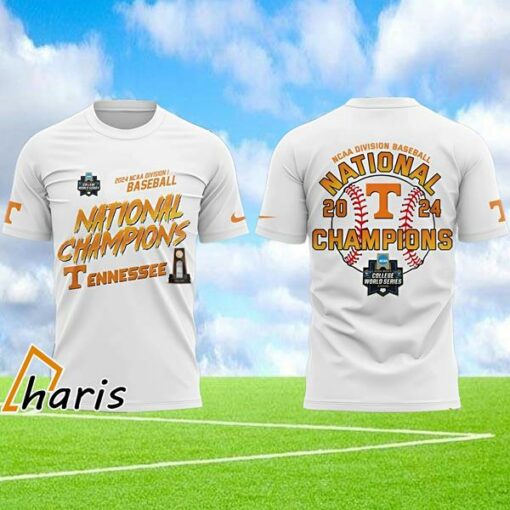 Tennessee Volunteers Champion 2024 NCAA Division Baseball 3D T Shirt