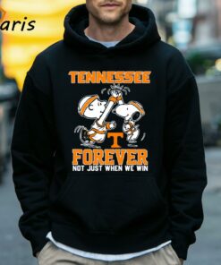 Tennessee Volunteers Forever Not Just When We Win Snoopy Charlie Brown High Five Shirt 5