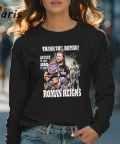 Thank You Roman Reigns Wwe August 302020 April 072024 Signature T shirt 4