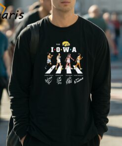 The Iowa Womens Basketball Abbey Road 2024 Signatures T shirt 3