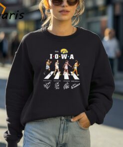 The Iowa Womens Basketball Abbey Road 2024 Signatures T shirt 4