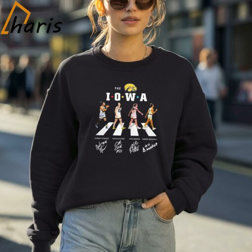 The Iowa Women’s Basketball Abbey Road 2024 Signatures T-shirt