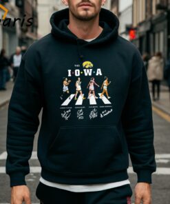 The Iowa Womens Basketball Abbey Road 2024 Signatures T shirt 5