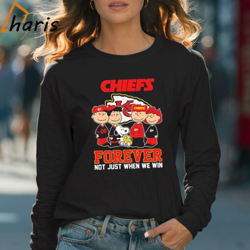 The Peanuts Movie Characters Kansas City Chiefs Forever Not Just When We Win Shirt