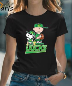The Peanuts Movie Characters Oregon Ducks Baseball Shirt