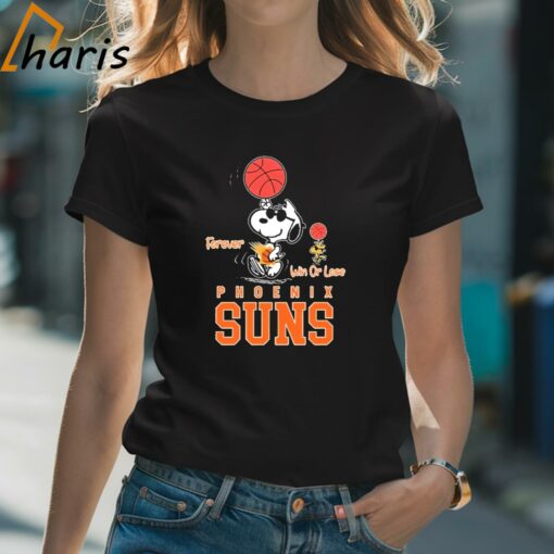 The Peanuts Snoopy And Woodstock Forever Win Or Lose Phoenix Suns Shirt