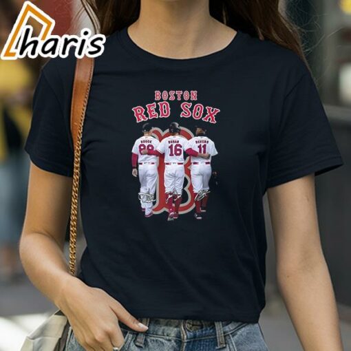 The Red Sox Signatures Black Unisex Shirt