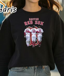 The Red Sox Signatures Black Unisex Shirt 3