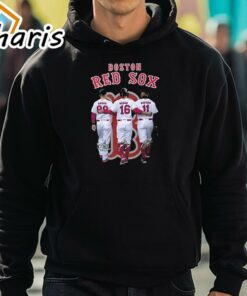 The Red Sox Signatures Black Unisex Shirt 5