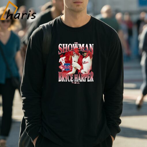 The Showman Bryce Harper Philadelphia Phillies Home Run Nickname T-shirt