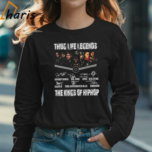 Thug Life Legends The Kings Of Hip Hop Eminem Snoop Dogg Signatures shirt