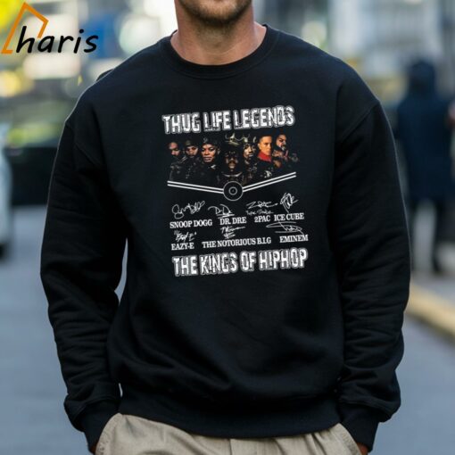 Thug Life Legends The Kings Of Hip Hop Eminem Snoop Dogg Signatures shirt