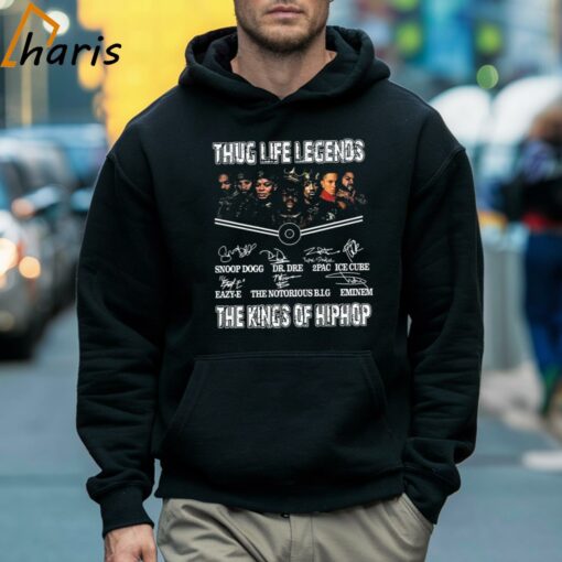 Thug Life Legends The Kings Of Hip Hop Eminem Snoop Dogg Signatures shirt