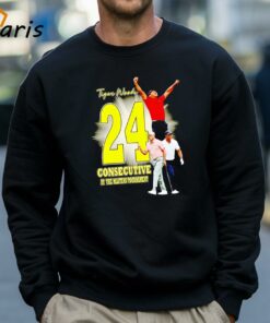 Tiger Woods 24 Consecutive At The Masters Tournament Shirt 4